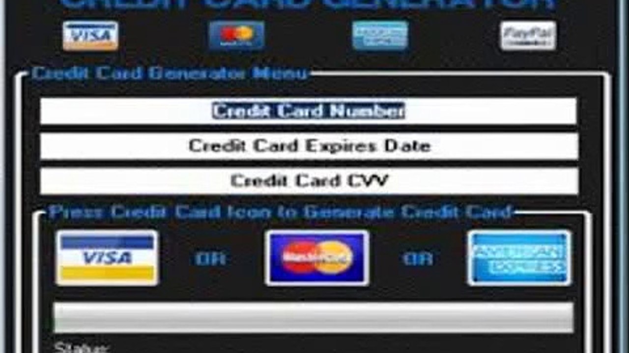 Fake Credit Card Generator